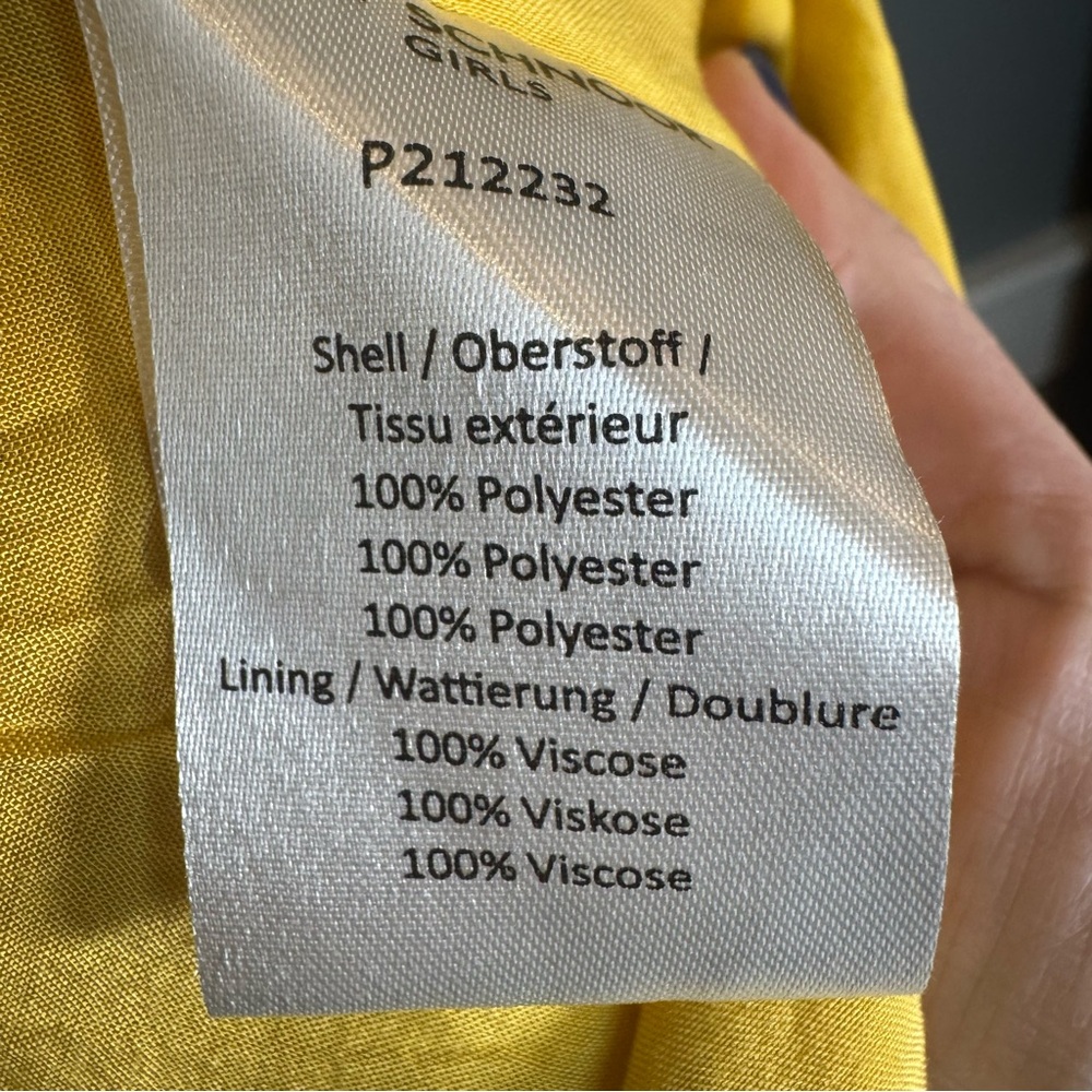 Sofie Schnoor Girls Yellow Floral Midi Dress Size 14Y‎ Tiered Short Sleeve - Picture 8 of 13